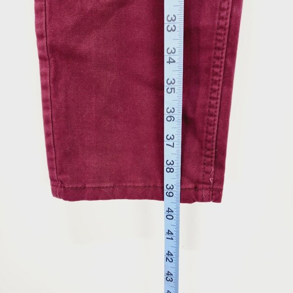 Levis womens jeans Slim Fit Mid Rise Burgundy W29 L29 Super Soft Stretch - Picture 14 of 14